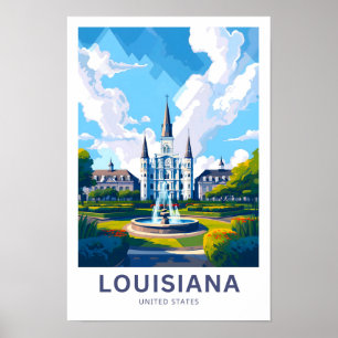Louisiana United States Travel Print