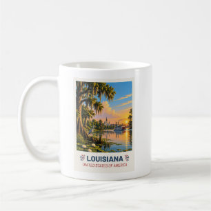 Louisiana USA – Vintage Travel Mug