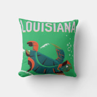 louisiana USA vintage travel poster art