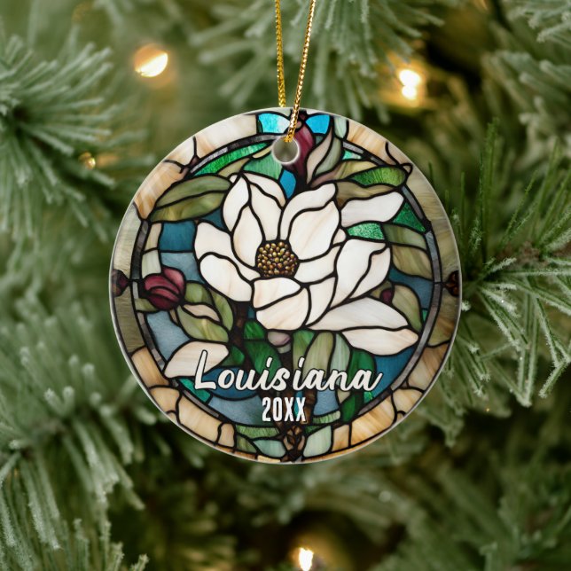 Louisiana Vacation Souvenir  Ceramic Tree Decoration (Tree)