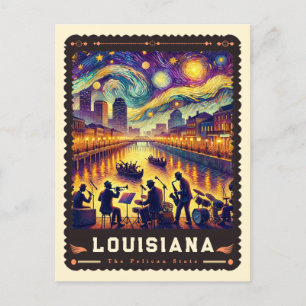 Louisiana Vincent Van Gogh Inspired Postcard