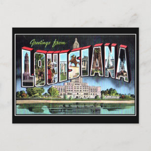 Louisiana Vintage Postcard