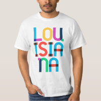 Louisiana Vintage Retro Pop Art 80s Primary Colour