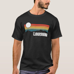 Louisiana Vintage Sunset 80s Retro Summer State US T-Shirt
