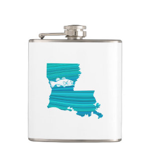 Louisiana Wave Fishing Hip Flask