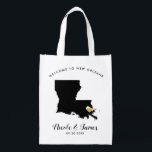 Louisiana Wedding Welcome Bag Tote, Gold Heart<br><div class="desc">Fill this welcome bag with favourite goodies for your guests to enjoy when they arrive in Louisiana!</div>