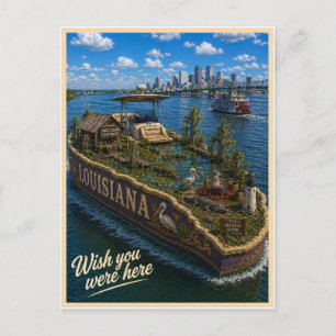 Louisiana   Wish You Were Here   State Series Postcard