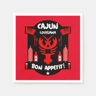 Louisiana's Cajun Foodies And Events Napkin