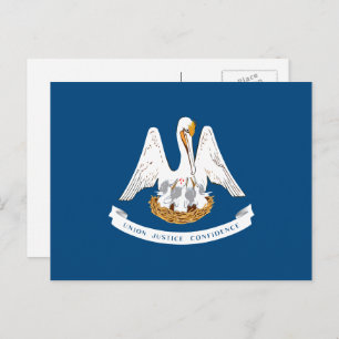 Louisianian Flag, Flag of Louisiana Postcard