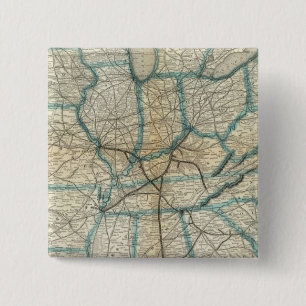 Louisville and Nashville Railroad 2 15 Cm Square Badge