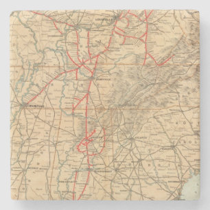 Louisville and Nashville Railroad Stone Coaster
