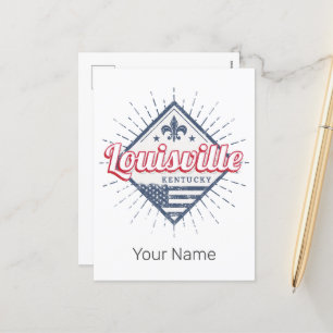 Louisville City Kentucky United States Vintage USA Holiday Postcard