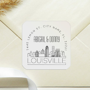 Louisville Destination Wedding Square Sticker