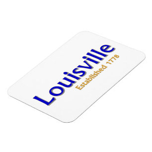 Louisville Established 3"x4" Flexible Photo Magnet