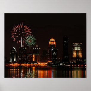 Louisville fireworks poster