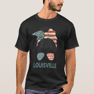 Louisville Girl Messy Bun American Girl Louisville T-Shirt
