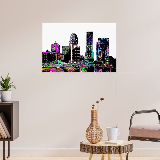 Louisville in graffiti poster (Living Room 3)