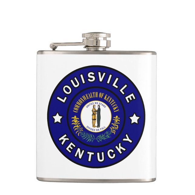 Louisville Kentucky Hip Flask (Front)