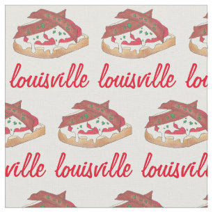 Louisville Kentucky Hot Brown Openface Sandwich KY Fabric