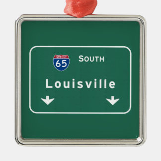 Louisville Kentucky kt Interstate Highway Freeway Metal Tree Decoration