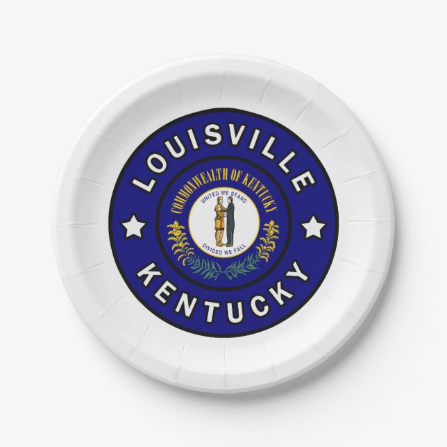 Louisville Kentucky Paper Plate (Front)