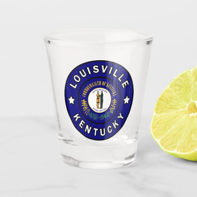 Louisville Kentucky Shot Glass (Front)