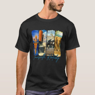 Louisville Kentucky Travelling Brushstroke Souveni T-Shirt