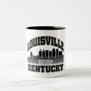 Louisville,Kentucky Two-Tone Coffee Mug