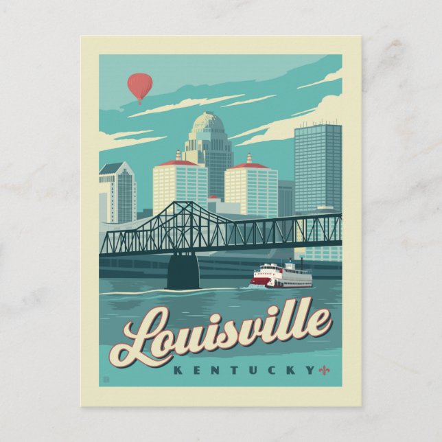 Louisville, Kenucky | Save the Date Announcement Postcard (Front)