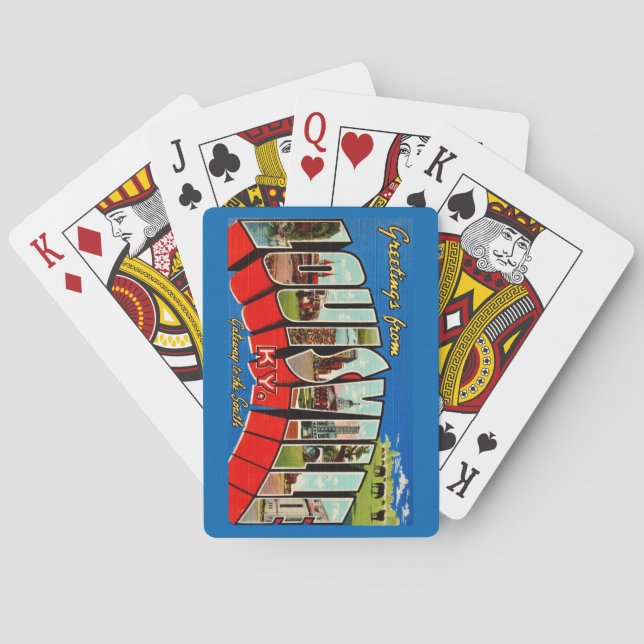 Louisville KY Greeting Playing Cards (Back)
