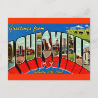 Louisville KY Greeting Postcard