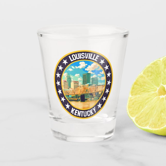 Louisville                                         shot glass (Front)