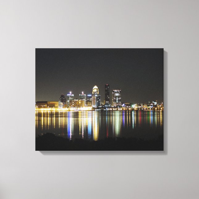 Louisville skyline canvas print (Front)
