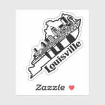 Louisville Skyline Laptop Sticker