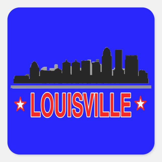Louisville Skyline  Travel Stickers (Front)