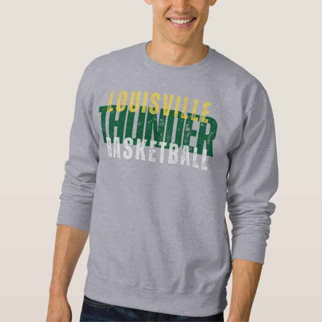 Louisville Thunder Basketball Crew Neck Sweatshirt (Front)
