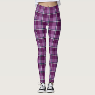 Loulou and Trendy Pink Plaid Leggings