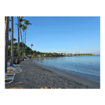 Lounge chair, beach photo enlargement