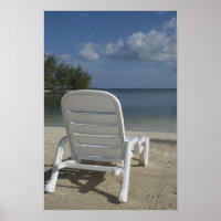Lounge Chair on Tropical Beach