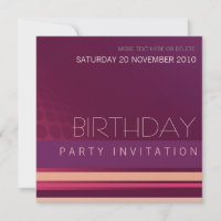 Lounge House Party Birthday Invitation