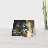 Lounging Gorilla Belated Birthday Card