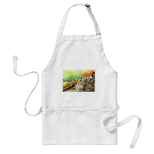 Lounging Leopard Standard Apron (Front)