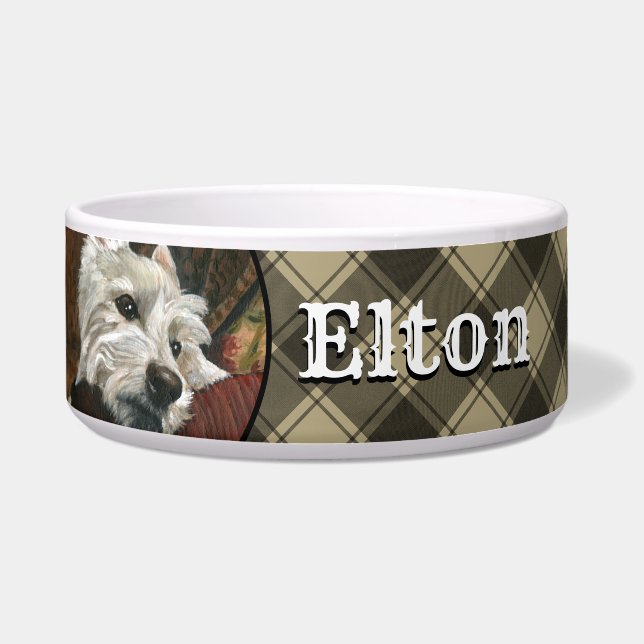 Lounging Westie on Sofa (Front)