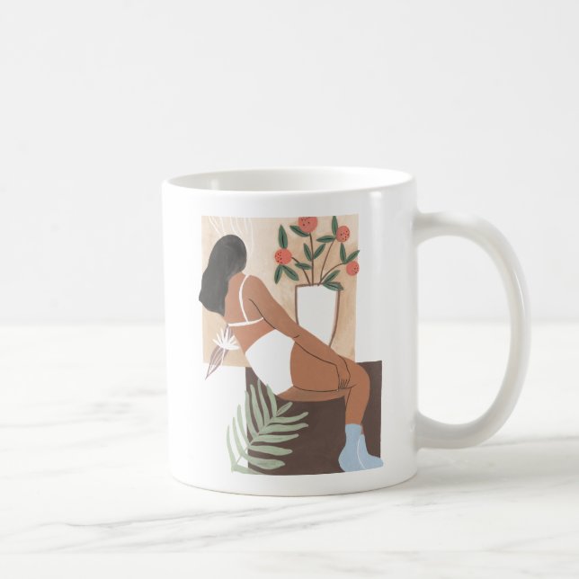Lounging Woman Coffee Mug (Right)