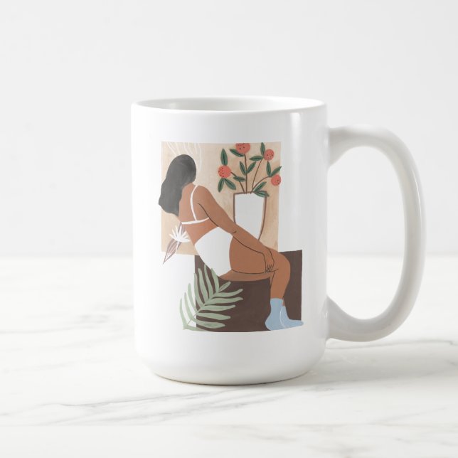 Lounging Woman Coffee Mug (Right)
