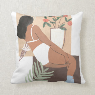 Lounging Woman Cushion