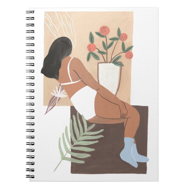 Lounging Woman Notebook (Front)