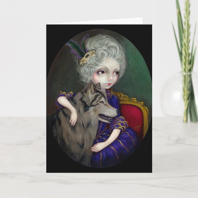 "Loup-Garou: Le Portrait" Greeting Card (Front)