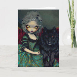 "Loup-Garou: Noir" Greeting Card