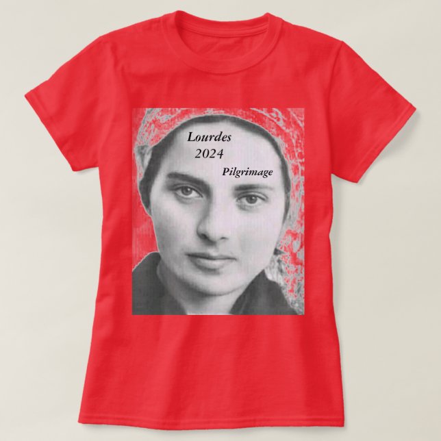 Lourdes 2024 Pilgrimage T-Shirt (Design Front)